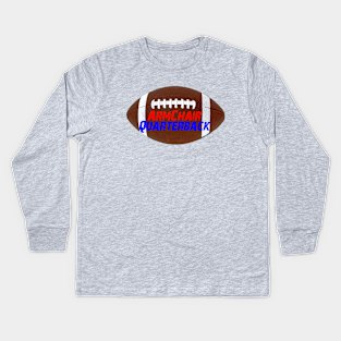 ArmChair Quarterback Football Kids Long Sleeve T-Shirt